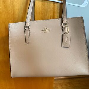 Coach Beige Leather Tote Bag**Brand new**